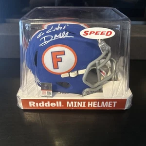 BONITO MINI CASCO AUTÉNTICO GENUINO COACH DAN MULLEN FIRMADO A MANO FLORIDA CATORS - Imagen 1 de 7