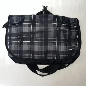 Nike AD Cordura Metropolis Messenger Laptop Bag checkered Plaid - Picture 1 of 17
