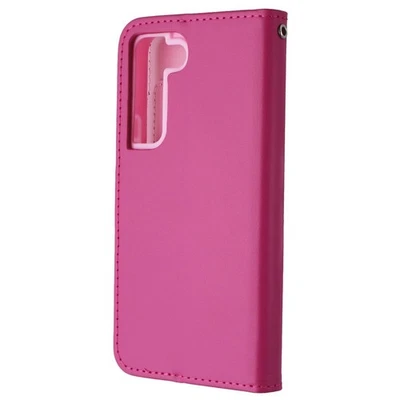 Mybat MyJacket Wallet Case for Samsung Galaxy S22 - Pink Leather - Image 1 of 3