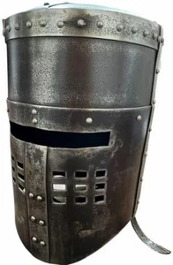 Medieval Black Knight Monty Helmet Museum Quality Larp Sca Halloween Costume - Picture 1 of 4