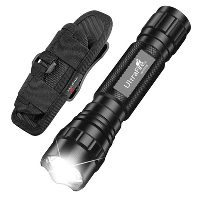 Linterna táctica ULTRAFIRE con funda, linterna LED monomodo 1000 H... - Imagen 1 de 4