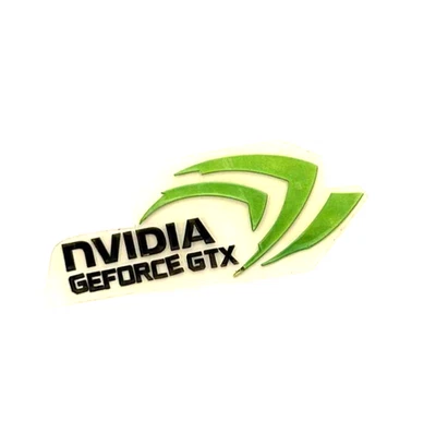 1 Pz NVIDIA GEFORCE GTX Metallo Adesivo Etichetta Logo Decalcomania Custodia Badge 60mm x 25mm - Immagine 1 di 4