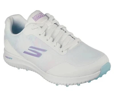 Nuevo zapato de golf Skechers para mujer Go Golf Max 2 Splash blanco/multi 123068/WMLT TALLA 9 Foto 1 de 4