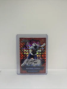 2021 Wild Card Alumination - #ABC-A Khyiris Tonga Red Auto /8 Patriots - Picture 1 of 2