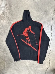 90’s  Polo Ralph Lauren Ski Skiier Suicide Lambswool Turtleneck Sweater  - Picture 1 of 10