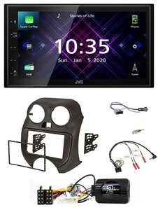 JVC DAB 2DIN Lenkrad Bluetooth USB Autoradio für Nissan Micra K13 ab 2010 - Bild 1 von 12