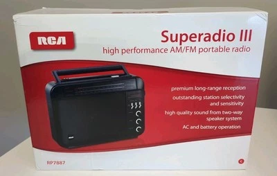 RCA SuperRadio III RP7887 High Performance AM/FM Portable Radio Brand New in Box - Image 1 of 4