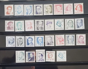 US 1986-1994 #2168-2197, 2197A, Great Americans II, COMP set of 29 stamps MNH - Picture 1 of 9