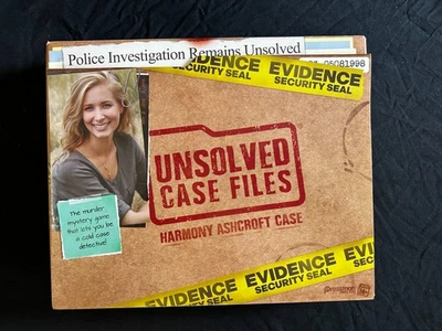 Unsolved Case Files Harmony Ashcroft Pressman Ages 14+ Murder Mystery Game-AC153 - Image 1 of 3