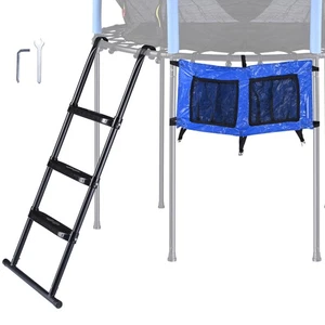 3 Step 43" Trampoline Ladder with Shoe Bag Anti Skid for 15 Ft Bounce Kid - Imagen 1 de 8