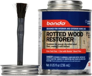 8 Oz Rotted Wood Restorer - Water-Resistant & Paintable Smooth Finish - Picture 1 of 5