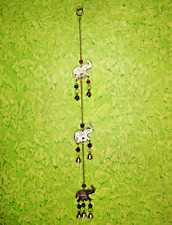 Handmade Brass Elephant Design Feng Shui Wind Chime Door Hanging Bell Home Decor