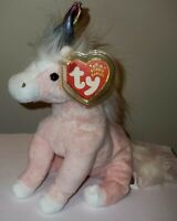 Ty Beanie Babies 43303 Bow Wow Small Pink Stripe Bone Crinkle and Squeaker Toy