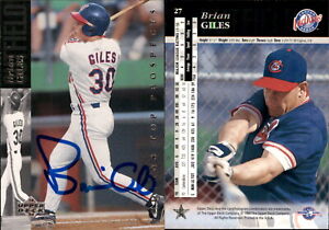 Brian Giles Signed 1994 Upper Deck Minors #27 Card Canton-Akron Indians Auto AU