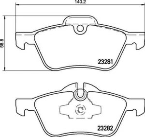 Pastillas de freno delanteras Mintex M1144 MINI Cooper S R53 - MDB2162 - Imagen 1 de 1