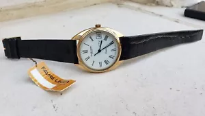 Rare Favre Leuba JTV Jordan Tv 🇯🇴 Logo Quartz 34mm Watch - Picture 1 of 10