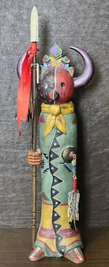 ROBSON DESIGN Sedona AZ Hopi Kachini Style RESIN SPIRIT SCULPTURE Medicine Man - Picture 1 of 14