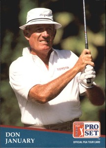 1991 Pro Set Golf Card #204 Don January