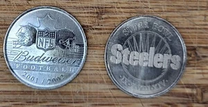 2001 Budweiser Canada Super Bowl Flip Coin Pittsburgh Steelers - Picture 1 of 1