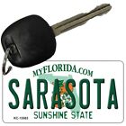 Sarasota Florida Novelty Metal Aluminum Key Chain License Plate Tag Art