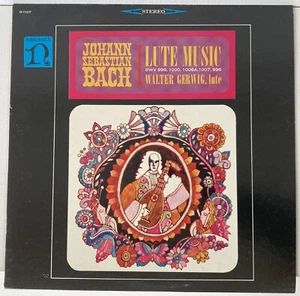 Johann Sebastian BACH LUTE MUSIC Walter Gerwig vinyl record Nonesuch H-71137-A - Picture 1 of 4