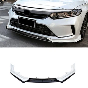 For 2022 Honda Insight Sedan ABS Black/White Front Bumper Lip Spoiler Splitter - Picture 1 of 1