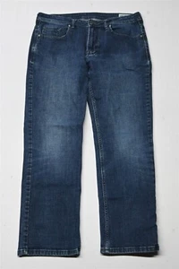 Buffalo David Bitton 34x30 Jackson-X Straight Stretch Dark Denim Denim Jeans - Picture 1 of 10
