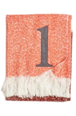 Nordstrom at Home Monogram Colorblock Throw 50" x 60" - Image 1 of 2