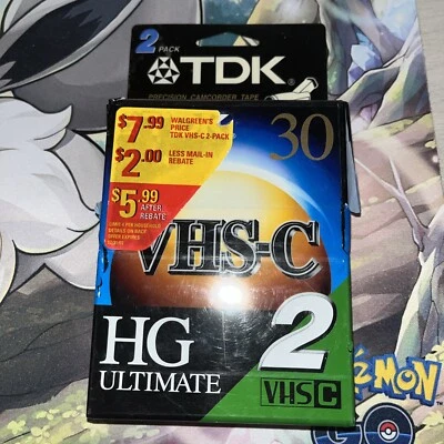 Cintas de videocámara TDK VHS-C HG Ultimate C-30 nuevas TC-30HG Foto 1 de 2