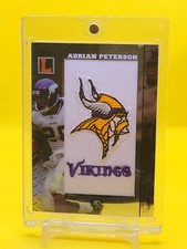 Adrian Peterson 2008 Minnesota Vikings Team Logo Patch 21/25 Topps TLP-AP 