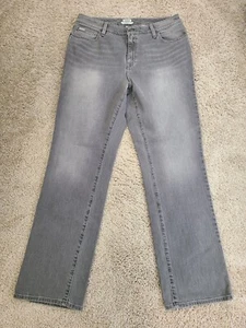 L.L. Bean Damenjeans klassische Passform grau Größe 12 Reg neu ohne Etikett - Bild 1 von 6