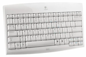 Keyboard Logitech Cordless - Wireless - Azerty French - For Nintendo Wii New - Picture 1 of 1