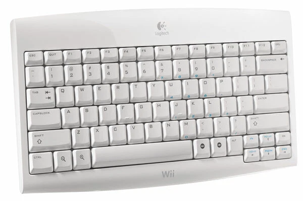 Logitech Cordless Keyboard - Wireless - French AZERTY - For Nintendo Wii NEW - Image 1 of 1