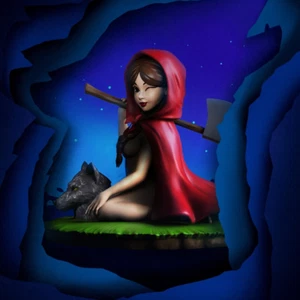 MIGHTY JAXX THE HUNTRESS Limited Art Toy Painted Statue Model 20cm New In Stock - Picture 1 of 5