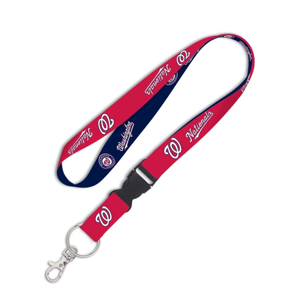 WASHINGTON NATIONALS LANYARD DETACHABLE BUCKLE NEW WINCRAFT 👀 - Image 1 of 1