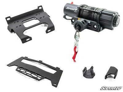 SuperATV 4500 lb. Winch & Mounting Plate for Polaris RZR 900 / S / 4 (2015-2020) - Image 1 of 4