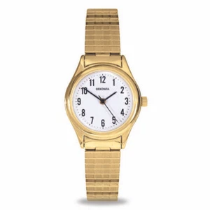 Sekonda 25mm Ladies Gold Watch With Stretch Band SK4602 - Picture 1 of 1