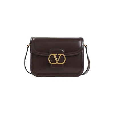 VALENTINO GARAVANI 9TO5 Oak Brown Leather Shoulder Bag New - Image 1 of 3