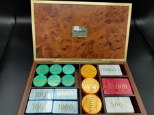 Set poker Vintage Dal Negro Treviso Nuovo con fiches e sigillate astuccio legno