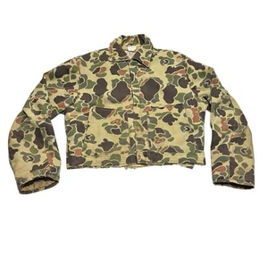 Vintage Cropped Camo Jacket Mens Large Made In USA Walls Blizzard Pruf 80s USA - Bild 1 von 8