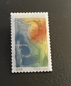 USPS Breast Cancer Fund The Fight Find A Cure Official 1998 Stamp Lapel Pin - Picture 1 of 1