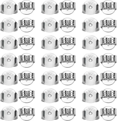 TOAOB 10 Paar 925 Silber Ohrring Stopper Ohrstecker Schmetterling Verschluss Ohr - Bild 1 von 4