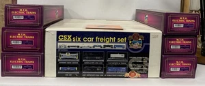Juego de seis vagones de carga MTH RailKing CSX 20-90052 calibre O nuevo en caja 20 aniversario C26 - Imagen 1 de 19