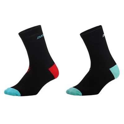 2Pairs Cycling Socks Riding Bicycle Bike Sports Ankle Socks XC MTB BMX Black - Image 1 of 4