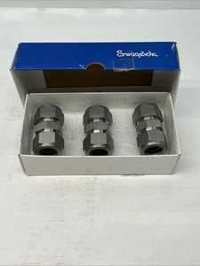 (3x NUEVO) Swagelok SS-1210-6 / SS12106 Acero Inoxidable, Montaje Unión Tubo 3/4"" - Imagen 1 de 6