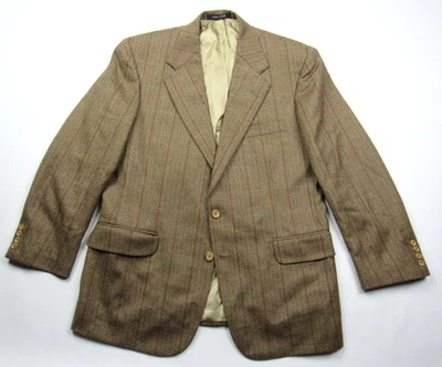 Blazer de Colección Aquascutum Abrigo Deportivo Lana Ventana Rayas Traje Chaqueta Talla 42S Cuadros Foto 1 de 4