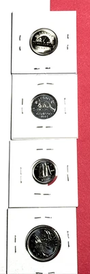 Lot of 5 2005, 2022, 2023 Canadian Proof and Reverse Proof coins - Image 1 of 4