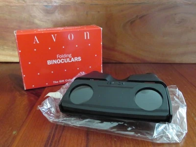 Vintage Avon Gift Collection Plastic Black Folding Binoculars - Image 1 of 4