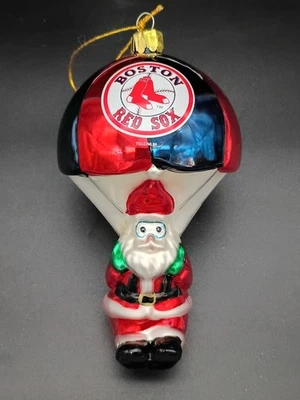 Vintage Boston Red Sox- Santa Blown Glass Ornament- MLB- Topperscot - Image 1 of 4