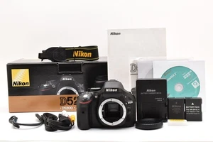 Exc Nikon D5200 Digital SLR Camera Body Shutter Count8364 Black w/Battey x2 /946 - Picture 1 of 10